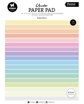 Studio Light Pastels Tones A4 Essentials Unicolor Paper Pad (SL-ES-UPP298) (BASIC)