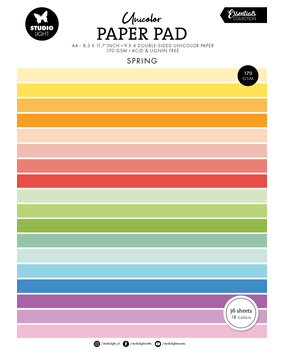 Studio Light Spring Tones A4 Essentials Unicolor Paper Pad (SL-ES-UPP300) (BASIC)