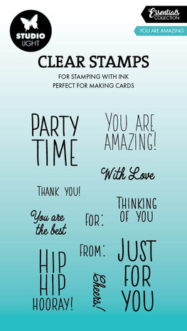 Studio Light You Are Amazing Essentials Clear Stamp (SL-ES-STAMP809) (DISCONTINUED)