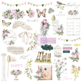 Prima Marketing Serene Petals Ephemera Vintage Flutter (78pcs) (671259)