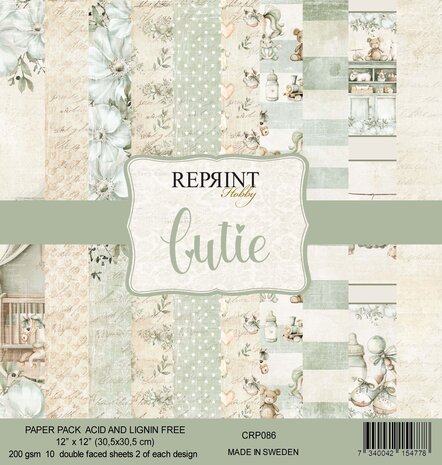 Reprint Cutie 12x12 Inch Paper Pack (CRP086) Reprint Cutie 12x12 Inch Paper Pack (CRP086)