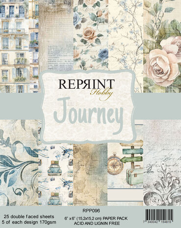 Reprint Journey 6x6 Inch Paper Pack (RPP102) Reprint Journey 6x6 Inch Paper Pack (RPP102)