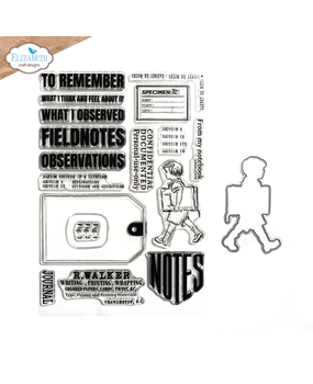 Elizabeth Craft Designs Card Lab Stamp and Die Set Field Notes (CSD394)