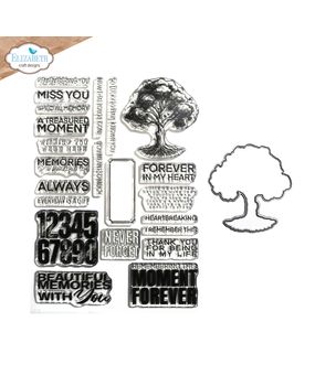 Elizabeth Craft Designs Card Lab Stamp and Die Set Tree of Life (CSD396)