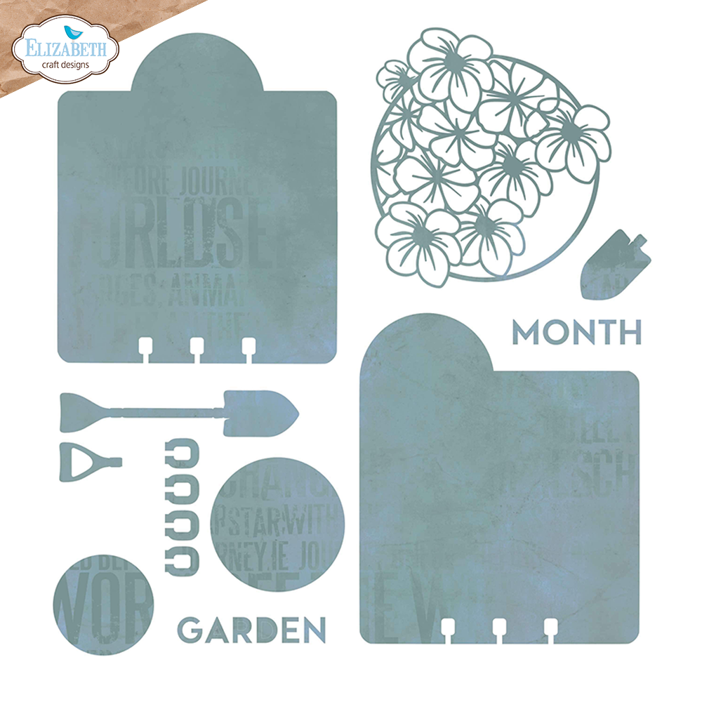 Elizabeth Craft Designs Card Lab Die Planner Cards 3 (2225) Elizabeth Craft Designs Card Lab Die Planner Cards 3 (2225)