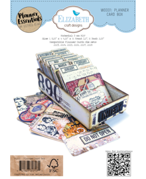 Elizabeth Craft Designs Card Lab Planner Card Box (W0001) Elizabeth Craft Designs Card Lab Planner Card Box (W0001)