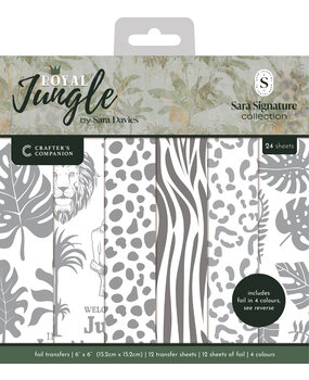 Crafter's Companion Royal Jungle 6x6 Inch Foil Transfers (S-RJ-FOILTR6)