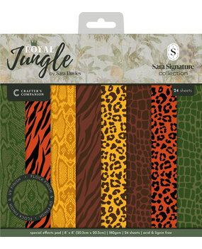 Crafter's Companion Royal Jungle 8x8 Inch Special Effects Pad (S-RJ-SEP8)