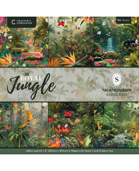 Crafter's Companion Royal Jungle 8x8 Inch Vellum Pad (S-RJ-VELPAD8)