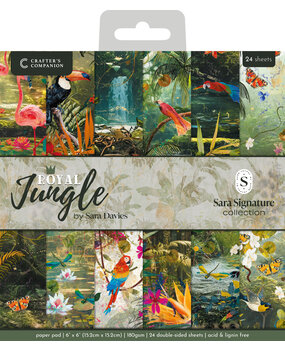 Crafter's Companion Royal Jungle 6x6 Inch Paper Pad (S-RJ-PAD6)