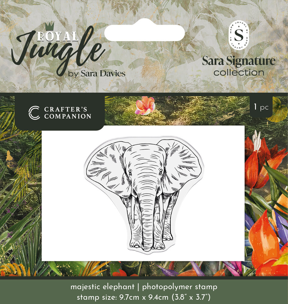 Crafter's Companion Royal Jungle Photopolymer Stamp Majestic Elephant  (S-RJ-STP-MAEL)