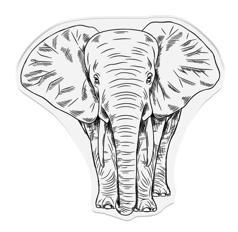 Crafter's Companion Royal Jungle Photopolymer Stamp Majestic Elephant  (S-RJ-STP-MAEL)