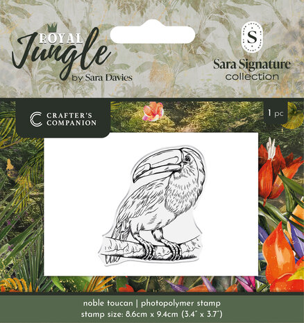 Crafter's Companion Royal Jungle Photopolymer Stamp Noble Toucan (S-RJ-STP-NOTO)