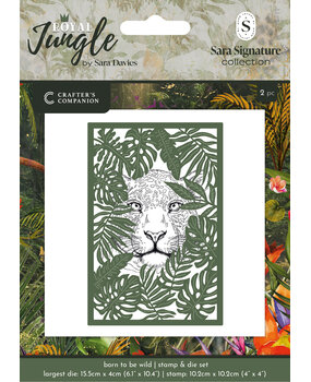 Crafter's Companion Royal Jungle Stamp and Die Born to be Wild (S-RJ-STD-BTBW)