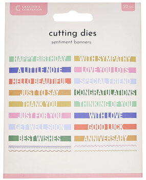 Crafter's Companion Sentiment Banners Metal Die Expression (CC-MD-EXP-SEBA)