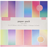Crafter's Companion Pearl Ombre 12x12 Inch Paper Pad (CC-PAD12-PEARL-OMBRE)