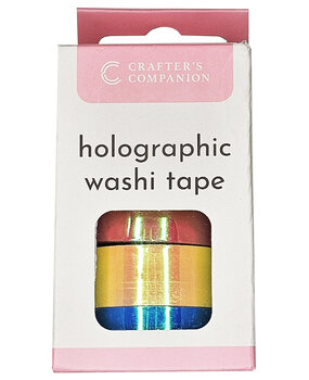 Crafter's Companion Washi Rolls Holographic 15mm x 10m (5pcs) (CC-WASH-HOLO)