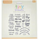 Crafter's Companion Tiny Treasures Collection Clear Acrylic Stamp Bundle of Joy (CC-TT-CA-ST-BOJ)