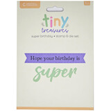 Crafter's Companion Tiny Treasures Collection Stamp & Die Super Birthday (CC-TT-STD-SUBI)