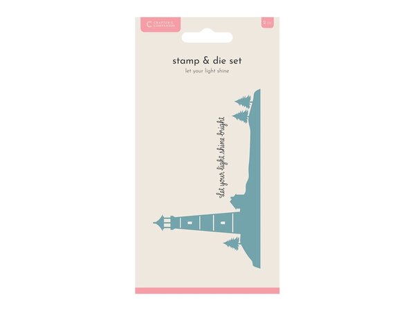 Crafter's Companion Ombre Inkpads and Designed Items Stamp and Die Let your Light Shine (CC-STD-LYLS) Crafter's Companion Ombre Inkpads and Designed Items Stamp and Die Let your Light Shine (CC-STD-LYLS)