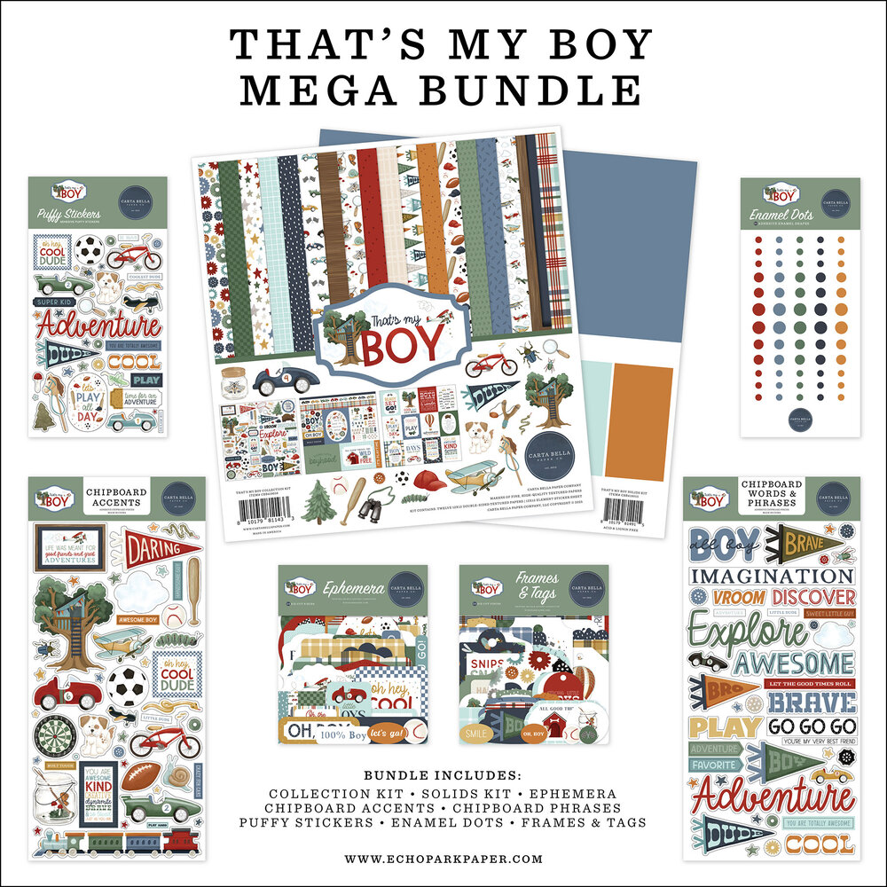 Carta Bella That's My Boy Mega Bundle (CBB419050)