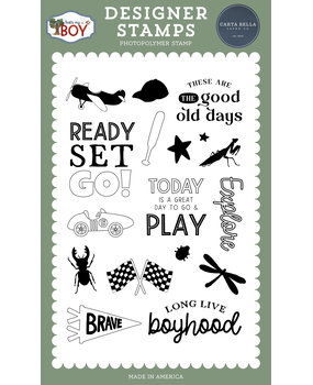 Carta Bella That's My Boy Designer Stamps Boyhood (CBB419043)