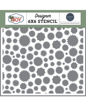 Carta Bella That's My Boy Stencil Tinkering Gears (CBB419034)