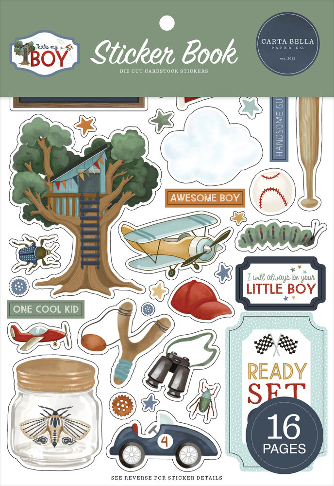 Carta Bella That's My Boy Sticker Book (CBB419029)