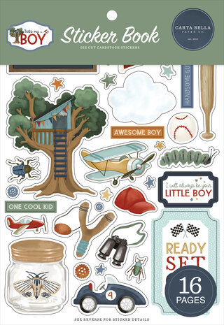 Carta Bella That's My Boy Sticker Book (CBB419029)
