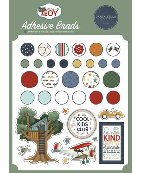 Carta Bella That's My Boy Adhesive Brads (CBB419020)