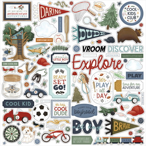 Carta Bella That's My Boy 12x12 Inch Collection Kit (CBB419016) Carta Bella That's My Boy 12x12 Inch Collection Kit (CBB419016)