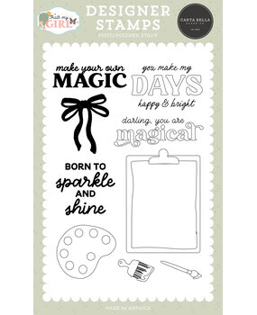 Carta Bella That's My Girl Designer Stamps Sparkle And Shine (CBG418046)