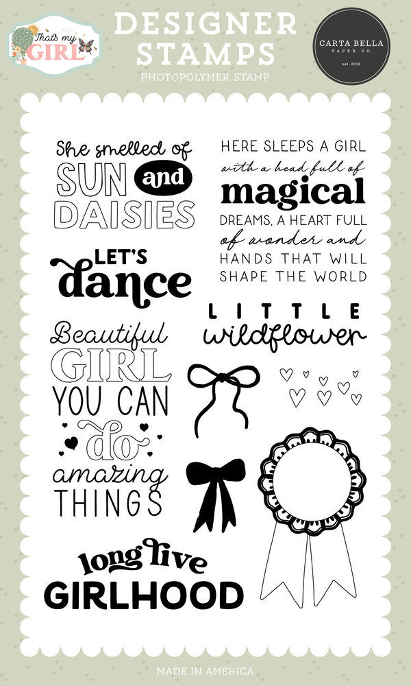 Carta Bella That's My Girl Designer Stamps Girlhood (CBG418045) Carta Bella That's My Girl Designer Stamps Girlhood (CBG418045)