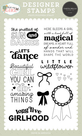 Carta Bella That's My Girl Designer Stamps Girlhood (CBG418045) Carta Bella That's My Girl Designer Stamps Girlhood (CBG418045)