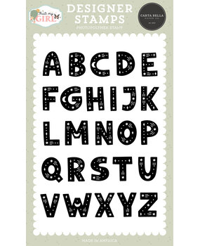 Carta Bella That's My Girl Designer Stamps Sparkle Alphabet (CBG418044)