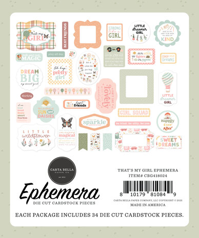Carta Bella That's My Girl Ephemera (CBG418024) Carta Bella That's My Girl Ephemera (CBG418024)
