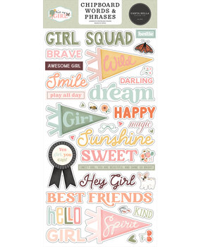 Carta Bella That's My Girl Chipboard Words & Phrases (CBG418022)