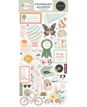 Carta Bella That's My Girl Chipboard Accents (CBG418021)