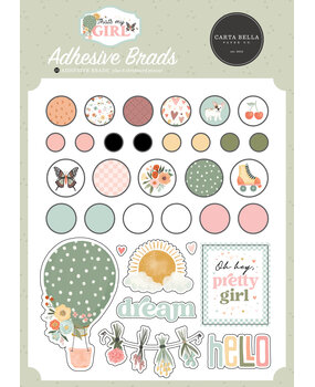 Carta Bella That's My Girl Adhesive Brads (CBG418020)