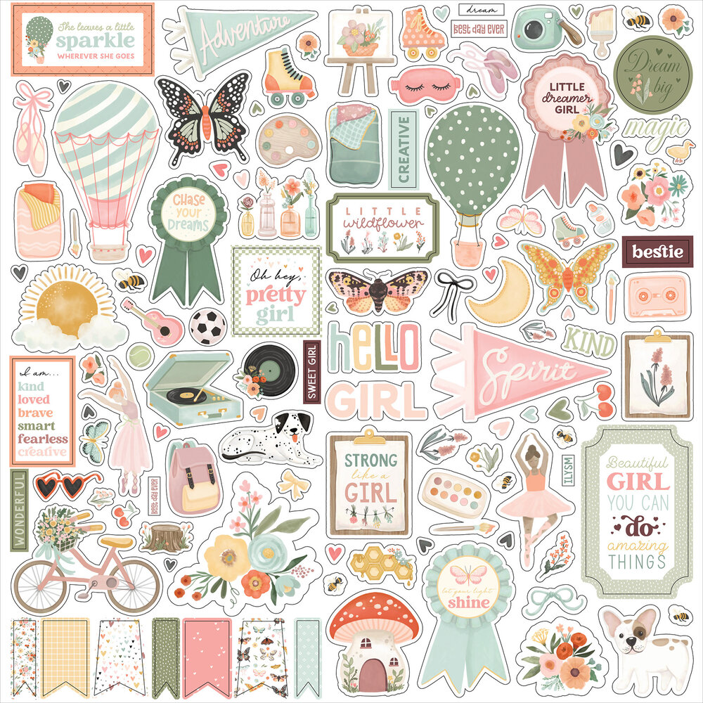 Carta Bella That's My Girl Element Sticker (CBG418014)