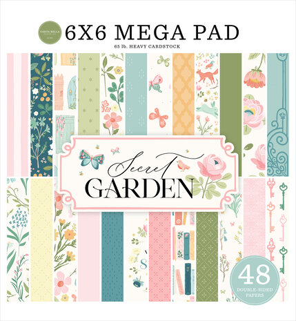 Carta Bella Secret Garden 6x6 Inch Cardmakers Mega Pad (CBGD421031) Carta Bella Secret Garden 6x6 Inch Cardmakers Mega Pad (CBGD421031)