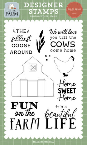 Carta Bella On The Farm Designer Stamps Cows Come Home (CBOTF422041) Carta Bella On The Farm Designer Stamps Cows Come Home (CBOTF422041)