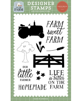 Carta Bella On The Farm Designer Stamps Farm Sweet Farm (CBOTF422042)