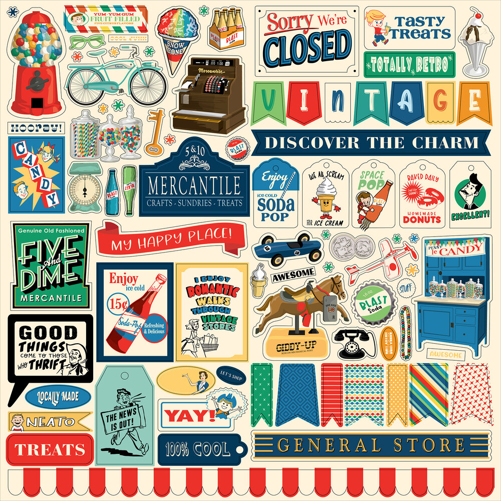 Carta Bella Mercantile Element Sticker (CBM423014)