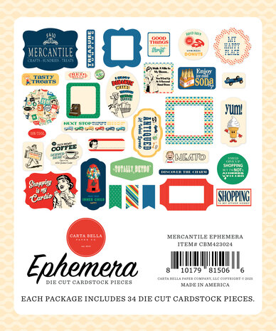 Carta Bella Mercantile Ephemera (CBM423024)