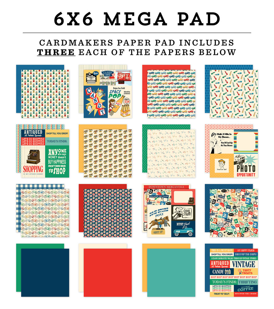 Carta Bella Mercantile 6x6 Inch Cardmakers Mega Pad (CBM423031)