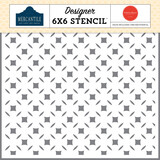 Carta Bella Mercantile Stencil Thrifted Geometric (CBM423033)