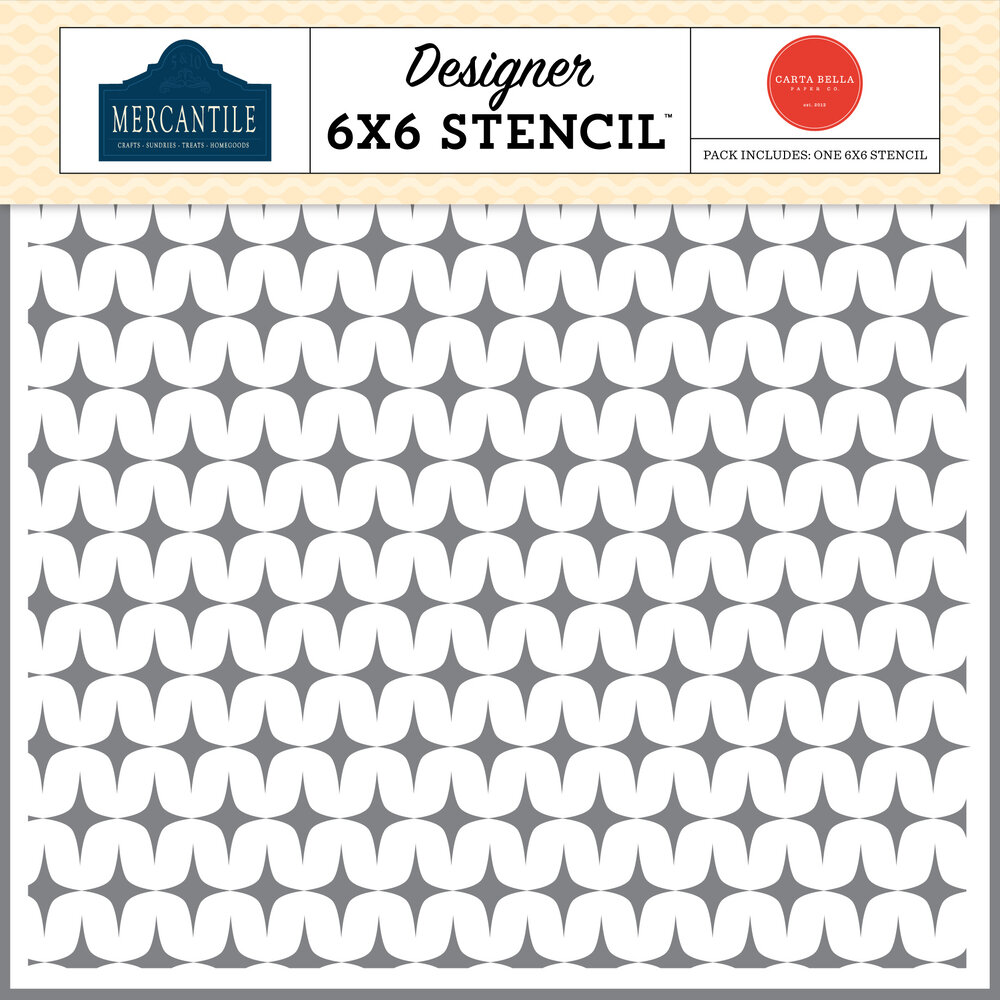 Carta Bella Mercantile Stencil Wavy Sparkle (CBM423034)