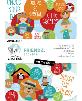 Creative Craftlab Friendz Stickers On The Farm (CCL-FR-STIC38) (DISCONTINUED)
