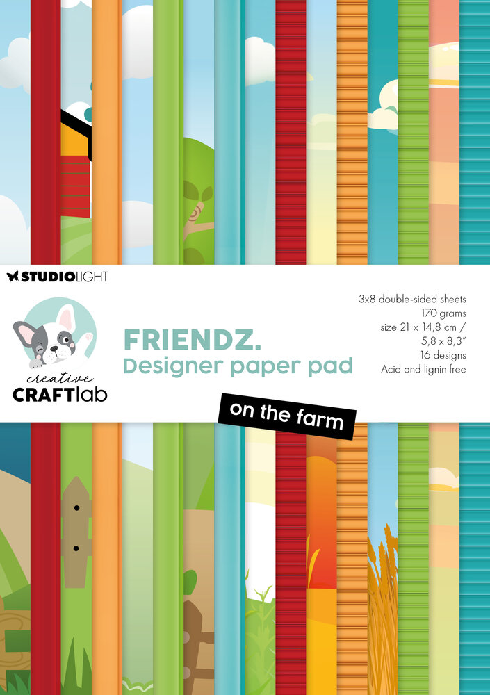 Creative Craftlab Friendz Design Paper Pad On The Farm (CCL-FR-DPP308) (DISCONTINUED) Creative Craftlab Friendz Design Paper Pad On The Farm (CCL-FR-DPP308) (DISCONTINUED)